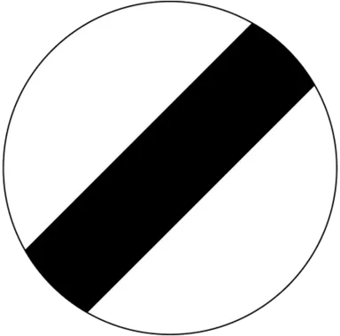 National speed limit applies